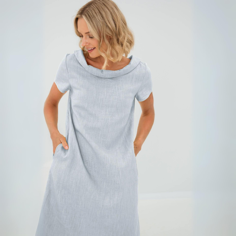 Linen Dress | Short Sleeve | Lightweight & Chic