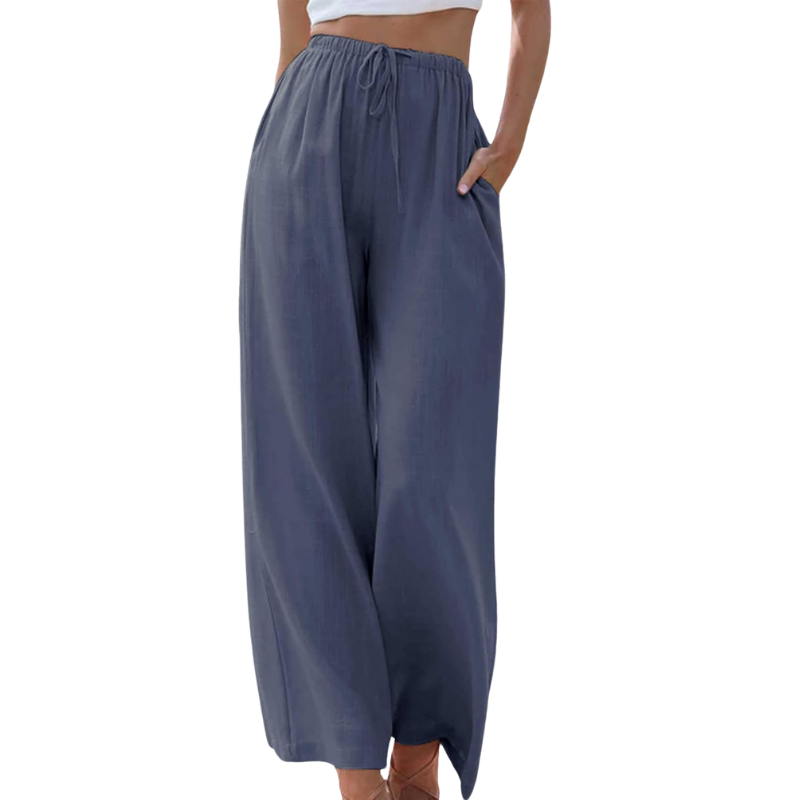 Wide-Leg Pants | Lightweight & Breathable | Drawstring Waist