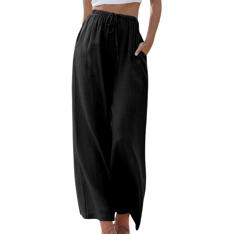 Wide-Leg Pants | Lightweight & Breathable | Drawstring Waist