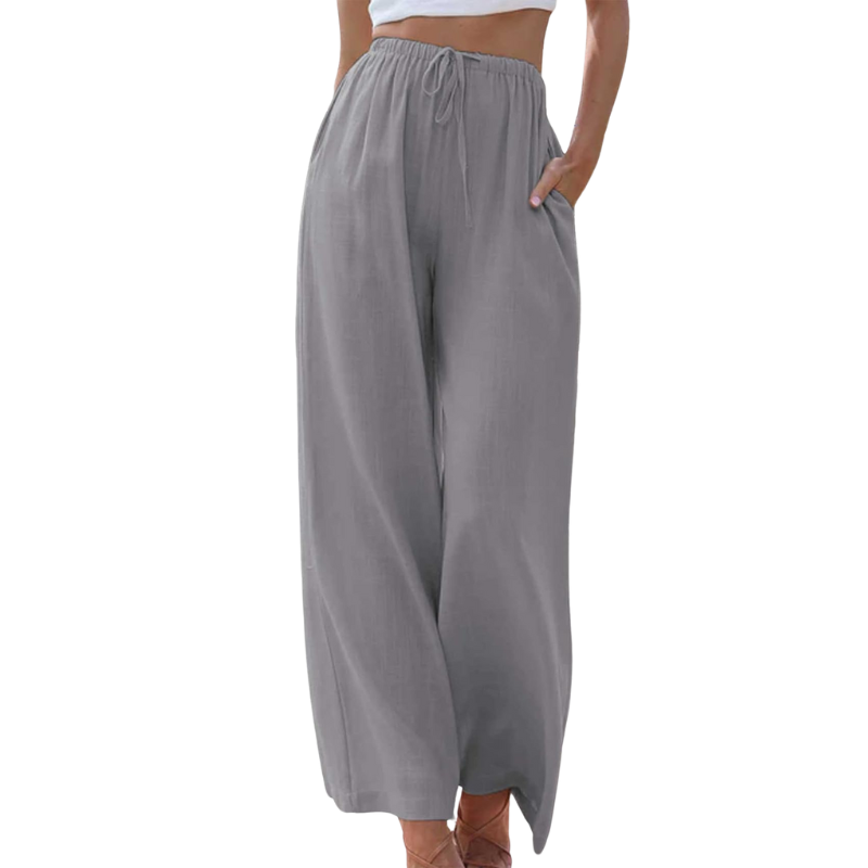 Wide-Leg Pants | Lightweight & Breathable | Drawstring Waist