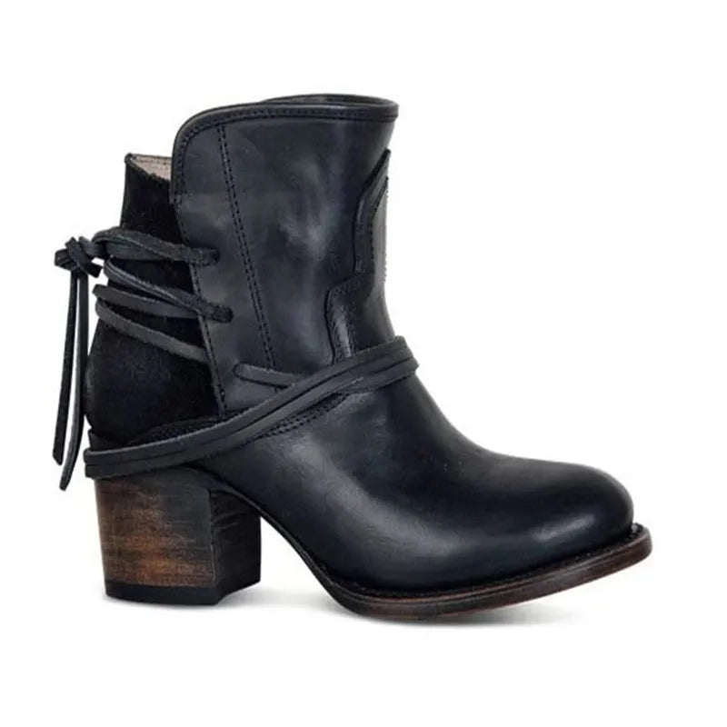 Western Ankle Boots | Leather | Chic & Comfortable