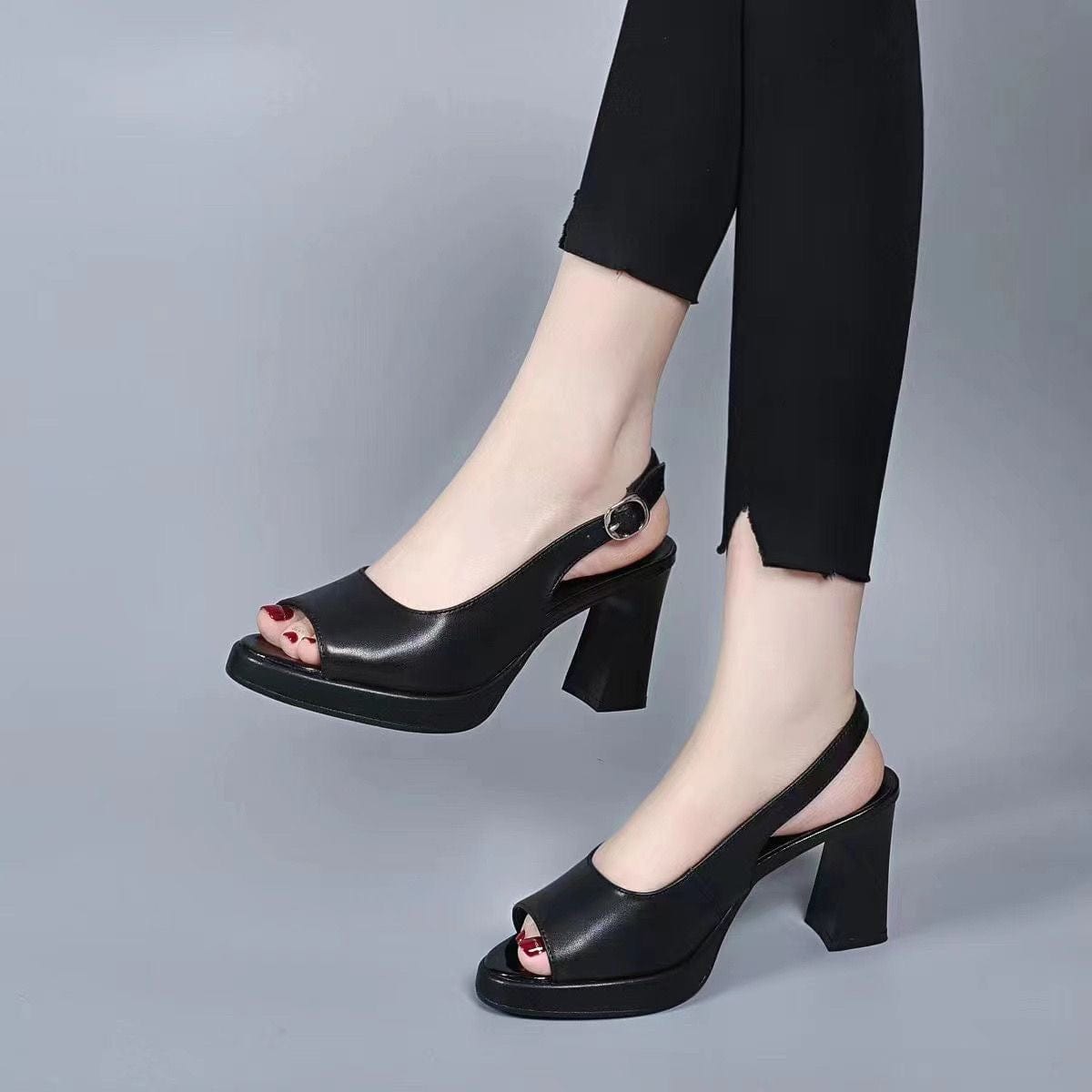 Slingback Platform Heels | Block Heel | Chic & Comfortable