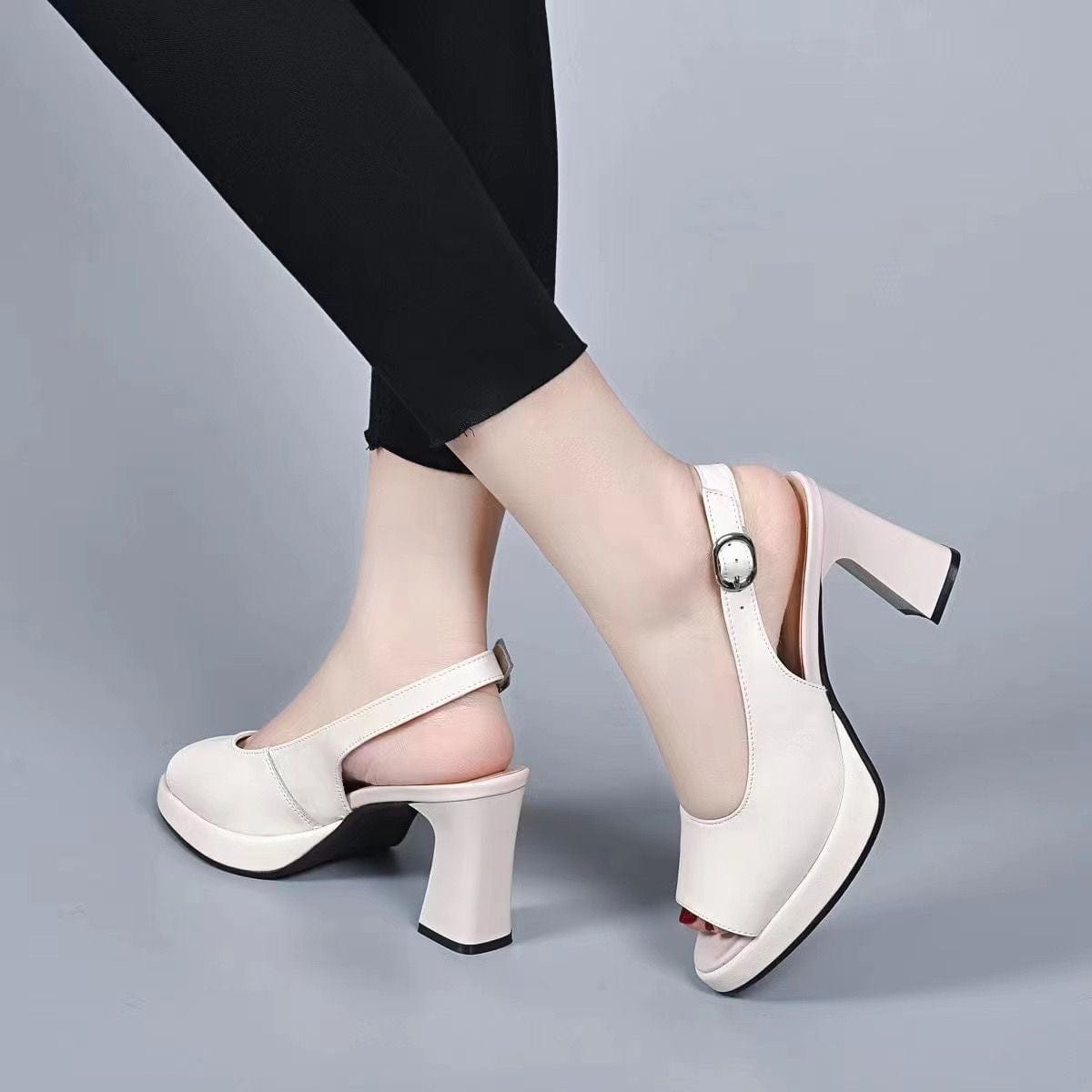 Slingback Platform Heels | Block Heel | Chic & Comfortable