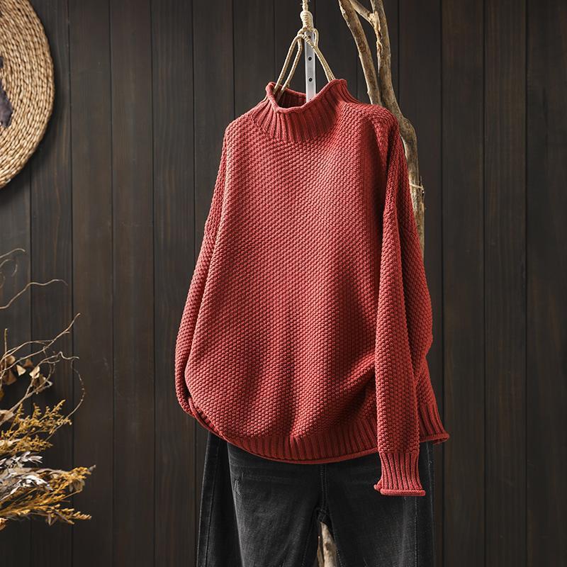 Oversized Turtleneck Sweater | Cozy & Stylish | Chunky Knit