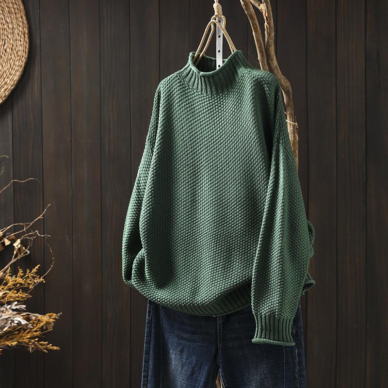 Oversized Turtleneck Sweater | Cozy & Stylish | Chunky Knit