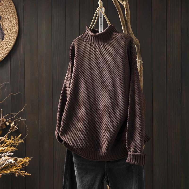 Oversized Turtleneck Sweater | Cozy & Stylish | Chunky Knit