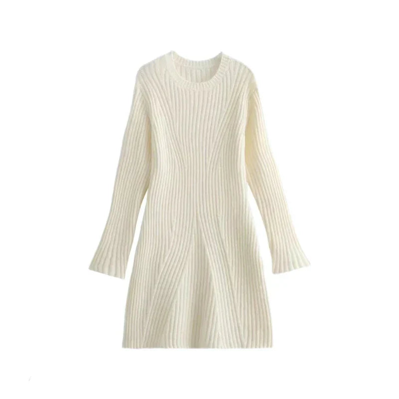 Ribbed Knit Sweater Dress | Elegant & Cozy | Fall & Winter Essential