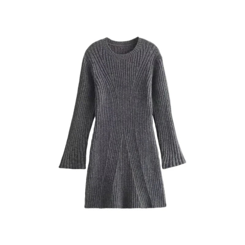 Ribbed Knit Sweater Dress | Elegant & Cozy | Fall & Winter Essential