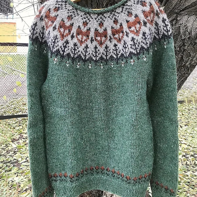 Fair Isle Knit Sweater | Cozy & Warm | Classic Nordic Style