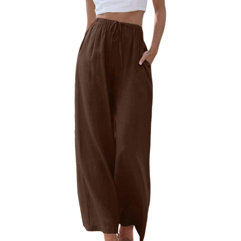 Wide-Leg Pants | Lightweight & Breathable | Drawstring Waist