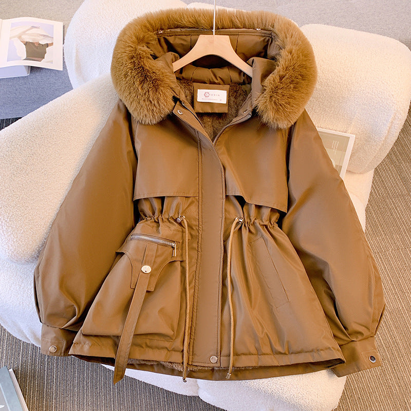 Faux Fur Hooded Winter Coat | Warm and Stylish | Adjustable Fit