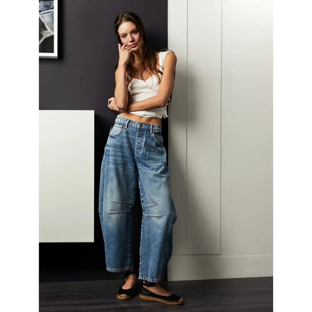 Wide-Leg Baggy Jeans | High-Waisted & Vintage Wash