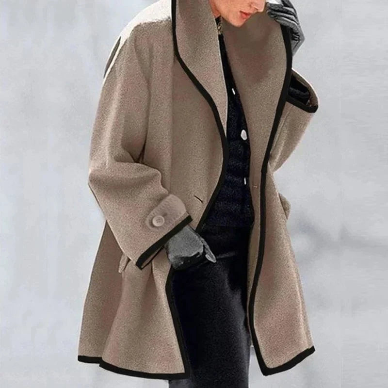 Oversized Wool-Blend Coat | Classic & Warm | Elegant Outerwear