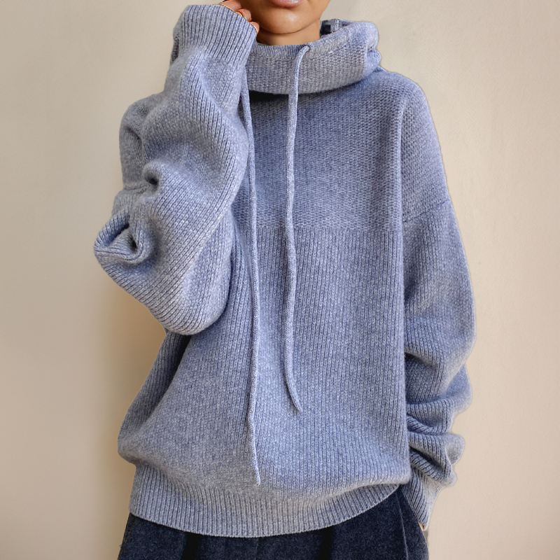 Oversized Knit Hoodie | Wool Blend | Warm and Effortless