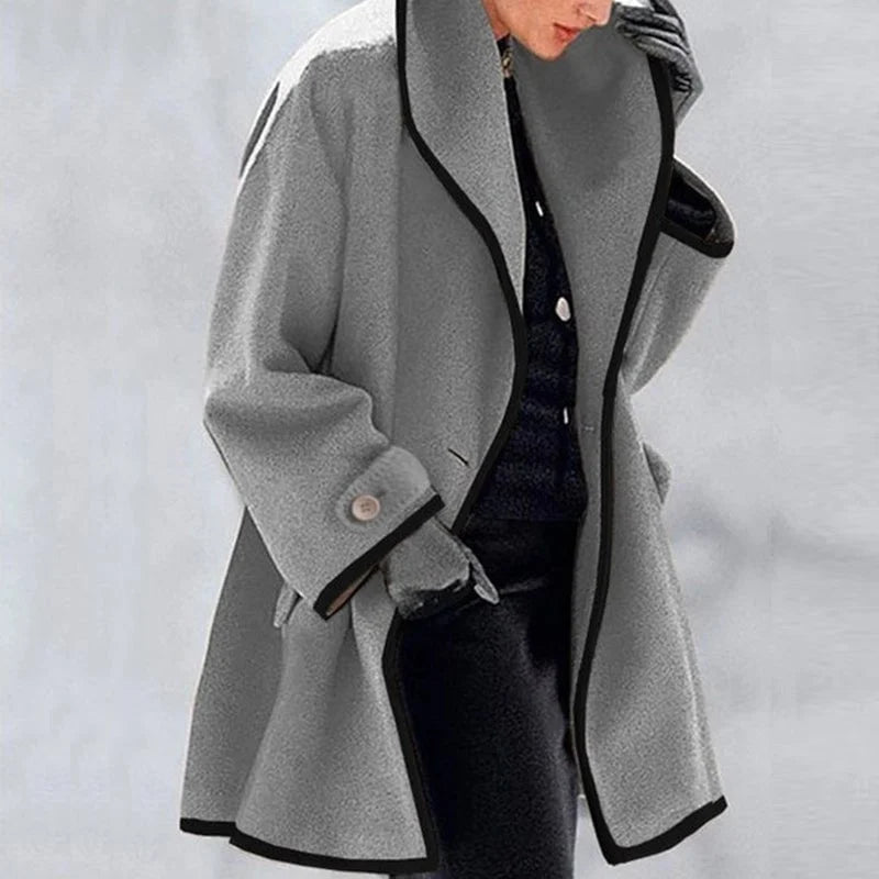 Oversized Wool-Blend Coat | Classic & Warm | Elegant Outerwear