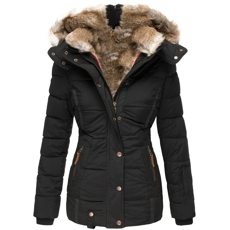 Insulated Winter Jacket | Faux Fur Hood | Warm & Stylish