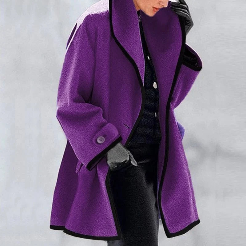 Oversized Wool-Blend Coat | Classic & Warm | Elegant Outerwear