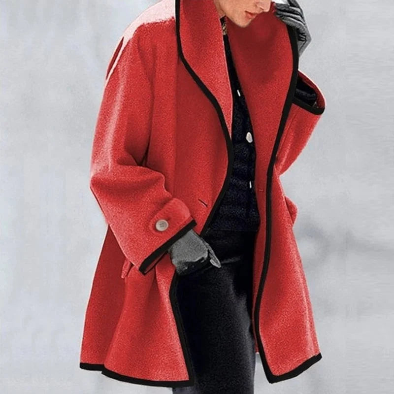 Oversized Wool-Blend Coat | Classic & Warm | Elegant Outerwear