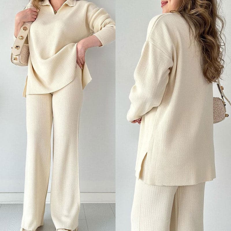 Ribbed Knit Lounge Set | Soft & Stylish | Effortless Comfort