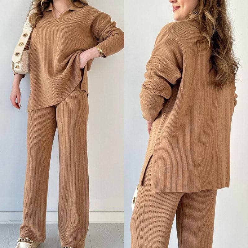 Ribbed Knit Lounge Set | Soft & Stylish | Effortless Comfort