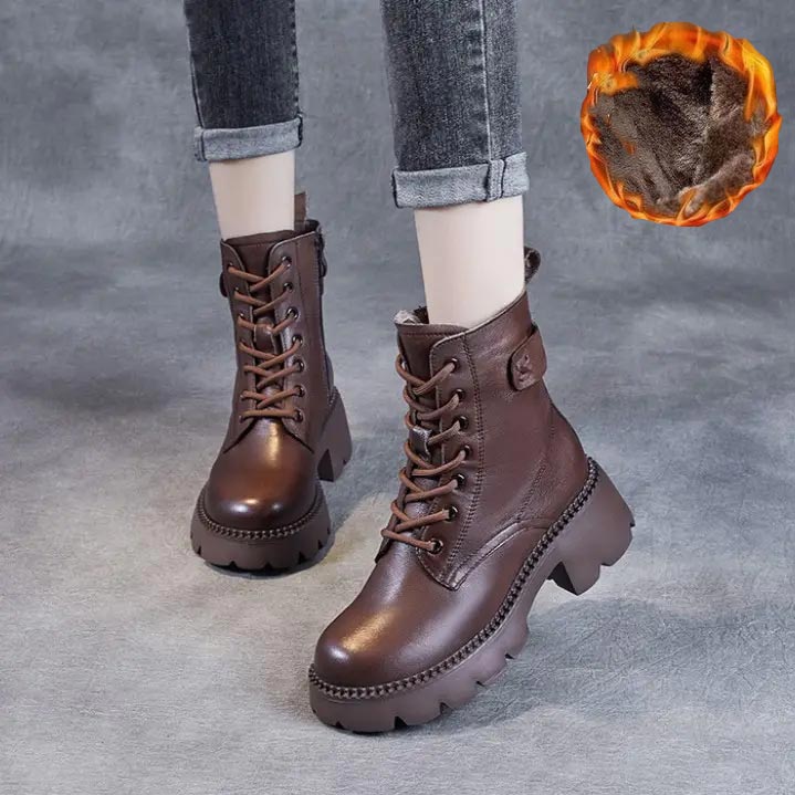 Chunky Combat Boots | Lace-Up | Durable & Stylish