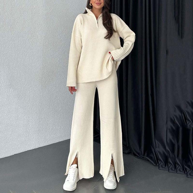 Ribbed Knit Two-Piece Set | Relaxed & Chic | Modern Lounge Essential