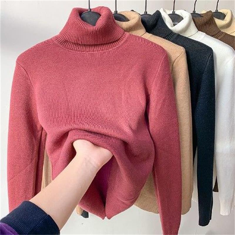 Fleece-Lined Turtleneck Sweater | Warm & Stylish | Soft Knit