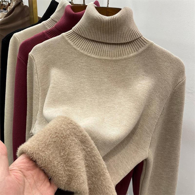 Fleece-Lined Turtleneck Sweater | Warm & Stylish | Soft Knit