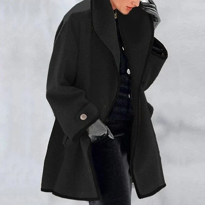 Oversized Wool-Blend Coat | Classic & Warm | Elegant Outerwear